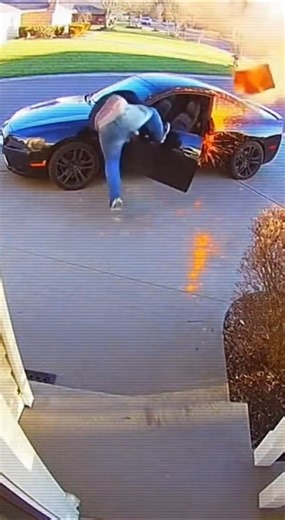 Package Thief Faces Instant Paint Disaster!