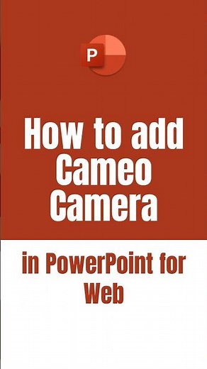 How to use Cameo in PowerPoint for web