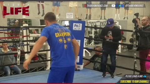 Camp life: Vasyl Lomachenko working out for Guillermo Rigondeaux - Lomachenko vs. Rigondeaux