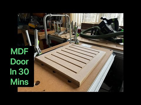MDF door (v-grove ) in 30 mins