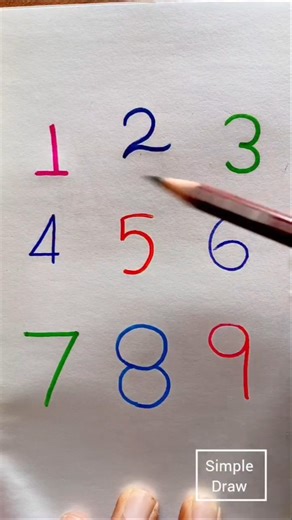 Very Easy Drawing Techniques | easy drawing Hacks | simple drawing ideas | number drawing