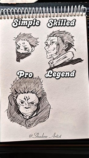 How to Draw Legend Sukuna #jujutsukaisen #sketch #sukuna #art #animeart #animedrawing #draw #fyp