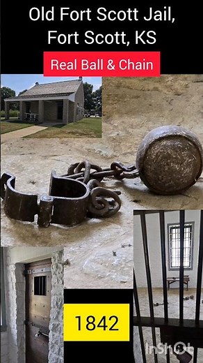 Prisoner's Ball and Chain, 1800's Jail, Fort Scott Jail #museum #jail #kansas #history #educational