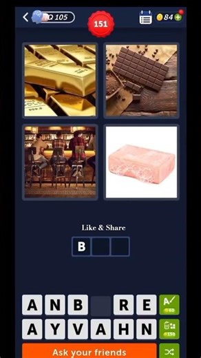 Lvl 151 - 4 Pics 1 Word