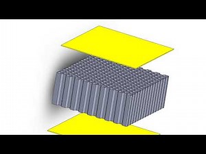 Sandwich honeycomb stucture ready for flatwise tension test