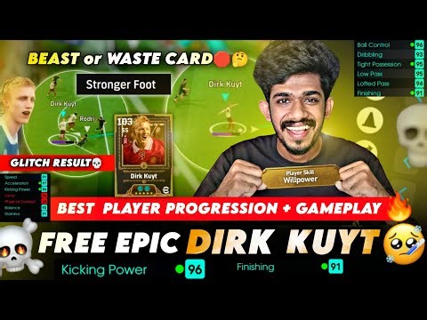 Free Epic DIRK KUYT💀🥵🤯 Glitch First impression 😈in Efootball26 🔥🔥 Best Free Epic Card Ever🤔🛑OMG...😱😱