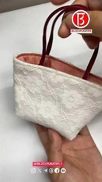 Tutorial on making small bags from scraps of fabric