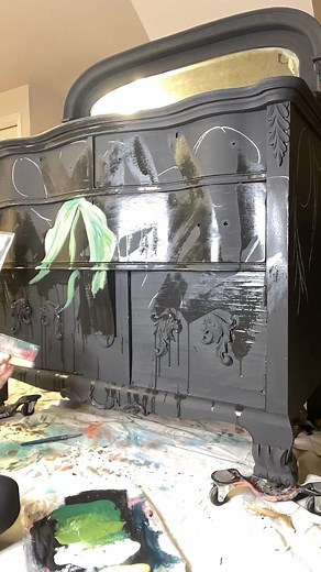 I just finished painting this live in our creative connection group. Tomorrow I will come back and add a bunch of flowers and shades of pinks and cream and yellow! | The Turquoise Iris