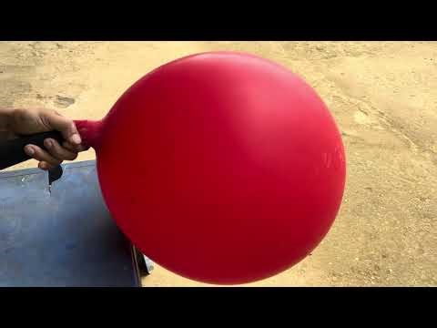 "CRAZY EXPERIMENT!! BLOW & FLY GIANT ROCKET BALLOONS AT ONCE 🚀😱"