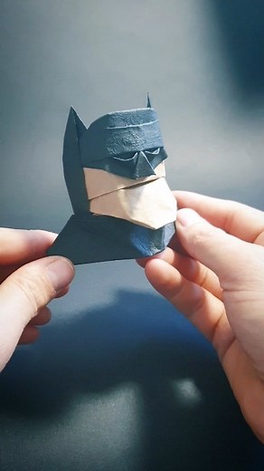 Fynn Jackson | Origami Batman, single sheet of paper. (Crease pattern #36) #origami #batman #paperfolding #sculpture #art #paperart #design... | Instagram