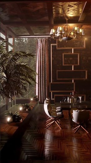 Realistic 3D Interior Scene Made in Blender