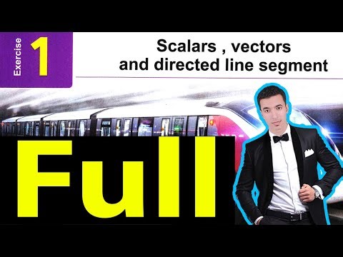 Solving Exercise (1) on Scalars, vectors, and directed line segment - sec 1 - 2nd term