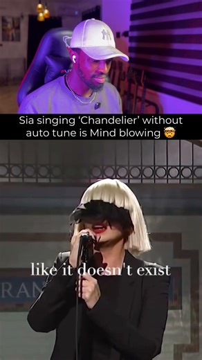 Sia singing 'Chandelier' without auto tune