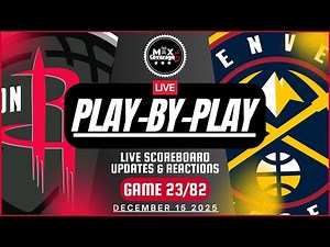 🔴LIVE - Houston Rockets vs Denver Nuggets - Play-By-Play & Reactions (12/15/25)