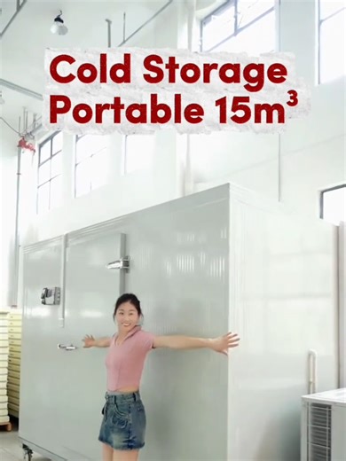 Ready Cold Storage Portable, Lebih flexibel dan efisien tempat dibanding 10 Freezer biasa! Konsultasi Hub: 62812 9998 9914 #coldstorage #coldstorageindonesia #refrigeration #frozenfood #freezer