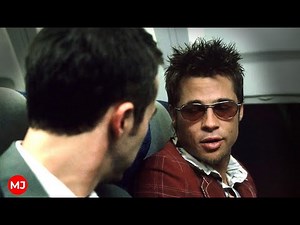 Meeting Tyler Durden, the plane scene - Fight Club, FullHD