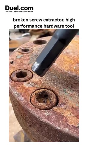Sxrface ☠️ on Instagram: "- The video provides a clear tutorial on using a left-handed spiral screw extractor to remove a severely rusted, broken bolt from a metal flange, involving center-punching, pilot drilling, and reverse torque for grip. - Posted by on October 28, 2025, it quickly amassed 544,000 views and 1,100 likes, tapping into widespread interest in DIY hardware fixes amid global supply chain challenges for professional repairs. - Indonesian-language replies note the method’s complexi