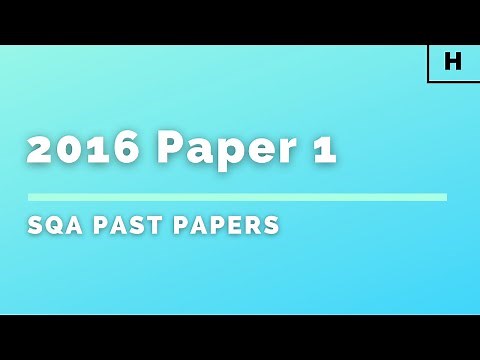 Higher Physics | SQA Past Papers | 2016 | Paper 1 (Multiple Choice)