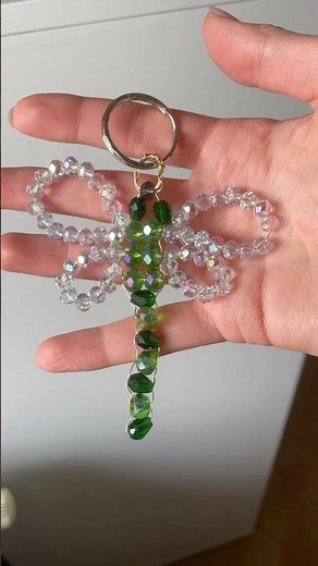 DIY porte clé libellule en perles 🪲🌸🍃☀️