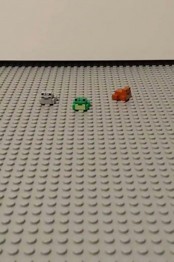 Crazy instruction for build Lego frogs#lego#minecraft#legominecraft#stopmotion