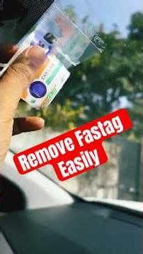 Quick Guide to remove Fastag from car. Follow these steps to remove Fastag #motorvue