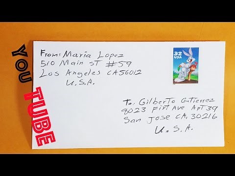HOW TO SEND A LETTER BY MAIL IN THE USA (HOW TO SEND A LETTER)