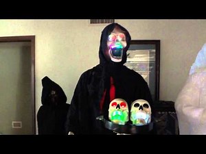 Skeleton Grim Reaper Halloween prop 2012