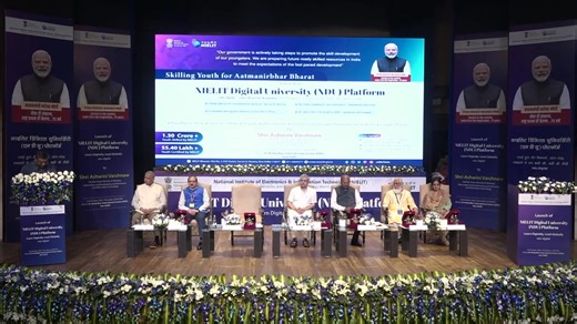 Shri S. Krishnan, Secretary, MeitY, emphasized that #NIELIT has trained over 1.3 crore youth and is #skilling around 10 lakh every year. The launch of the #NIELITDigitalUniversity platform & five new centres will further expand NIELIT’s outreach across India. #educationforall #nielitdigitaluniversity Ministry of Electronics & Information Technology, Government of India Ashwini Vaishnaw Jitin Prasada MyGovIndia Digital India Skill India Madan Tripathi Press Information Bureau - PIB, Government of
