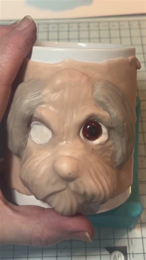 First polymer clay pet face