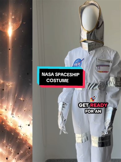 🚀✨ NASA Spaceship Costume ✨🚀 Get ready for an out-of-this-world adventure with this NASA Spaceship Costume, featuring a full white astronaut jumpsuit with silver details, space patches, matching gloves, and a helmet-style hood — perfect for little explorers who dream big. Ideal for school events, themed parties, photoshoots, and imaginative play. Comfortable, lightweight, and easy to wear. 📏 Sizes: 3–9 years 💰 Price: 220 QAR 📲 Order via WhatsApp 6629 0101 🛵 Available on Snoonu, Rafeeq & Ta