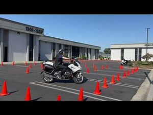 Police motorcycle skills- head and eyes! Quinn Redeker explains and demonstrates