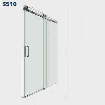 SS10 Glass Shower Door Installation | Aston Frameless Shower Glass Single Sliding Doorsoft-closing