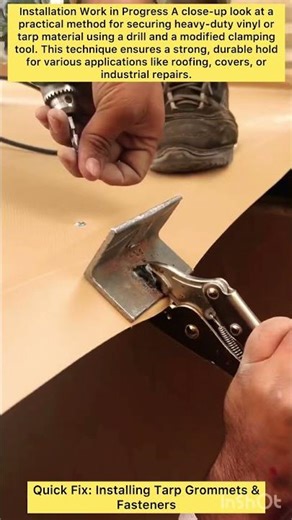 Quick Fix: Installing Tarp Grommets & Fasteners #carpentry