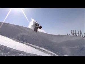 28, 1, 2 mars deep powder snowmobile hors-piste side hill
