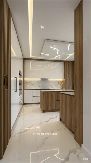 Modern Luxury Modular Kitchen Tour 🍽️✨Where style meets functionality #shorts #homedesignsdworld