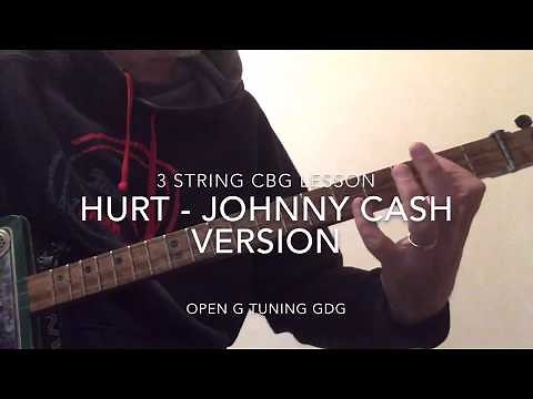 Hurt - Johnny Cash - Cigar Box Guitar Lesson