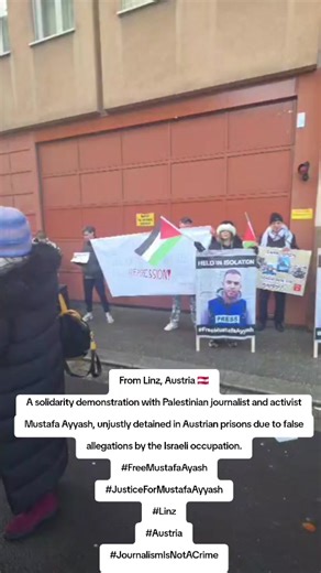 Solidarity Demonstration for Mustafa Ayyash in Linz