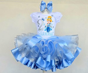 Cinderella Birthday Tutu Outfit: Custom Princess Set - Etsy