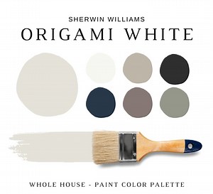 ORIGAMI WHITE Sherwin Williams Color Palette, Warm Neutrals, Coordinating Paint for Cabinets, Rooms & Whole House, Sherwin Williams Neutrals - Etsy