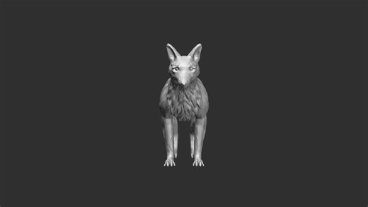 Fox 3D Model and Sculpting – ZBrush & Blender