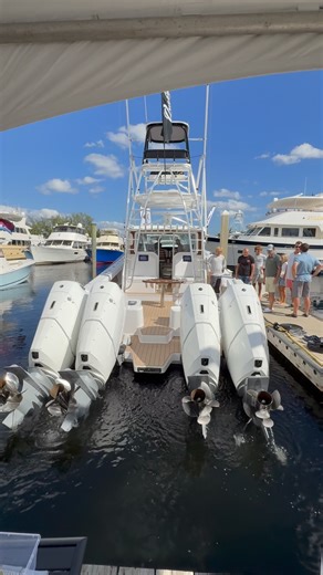 17K views · 1.7K reactions | Quick trim down and start up of this new @Queencustomboats with quad Mercury 600 V12’s on display at @Flibsofficial! #Offshore #Centerconsole #Boatforsale #Fishing #Boatsdaily | Boats.Daily | Facebook