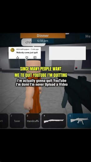 goodbye y'all 💔 #roblox #quitingyoutube #bye