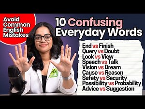 10 Everyday Confusing Word Pairs In English | Avoid These Common Spoken English Mistakes | Ananya