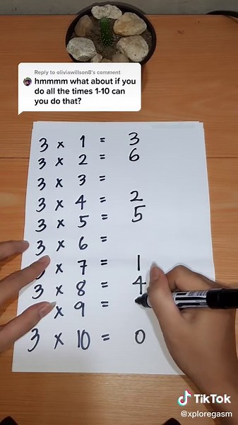 Math Trick: Multiplication Table of 3