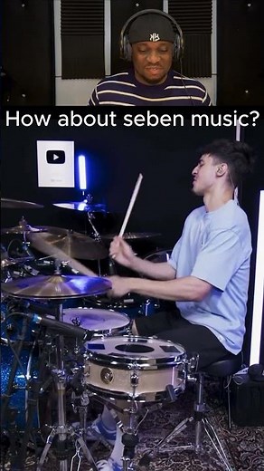 White man playing seben! #drums #shorts #sebenelife