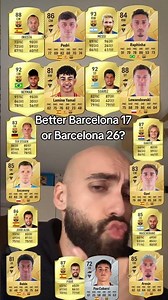 Barcelona card fifa 17 or fifa 26 who is better Yamal and Neymar