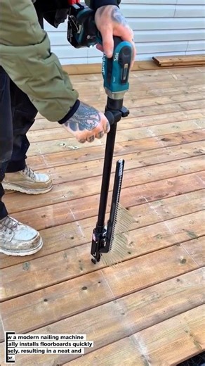 Automatic Floorboard Installation with a Nailing Machine: Fast and Precise