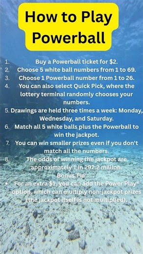 How to Play Powerball: A Simple Tips!!!#powerball #moneytips #lottery