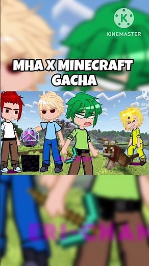 Mha X Minecraft Gacha #gacha #gachaclub #minecraft #mha #anime #minecraftshorts #myheroacademia