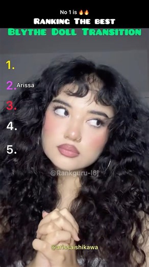 Ranking the best Blythe doll makeup transitions #makeup #viral #transitions #fyp #youtubeshorts